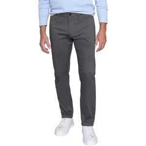NEW English Laundry Men's 32x30 5-Pocket Pant Straight Fit Gray/Green